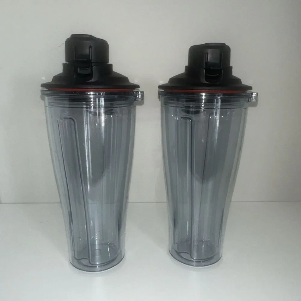 Vitamix 20oz Travel To-Go Tumbler & Lid Smoothie Container Personal Cup Lot of 2